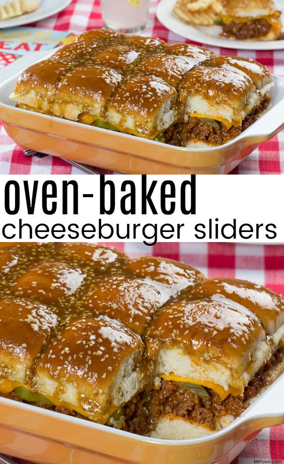 OvenBaked Cheeseburger Sliders