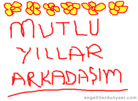 Arkadaşa doğum günü gif