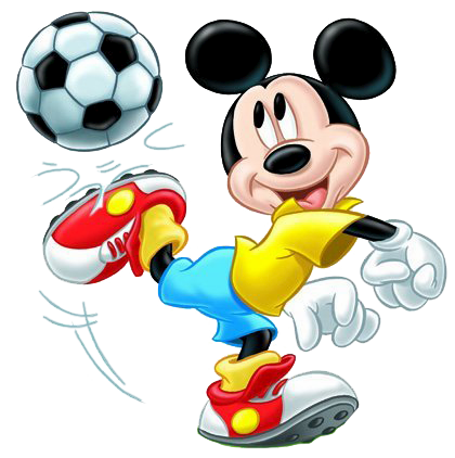 Mickey haciendo deporte para imprimir