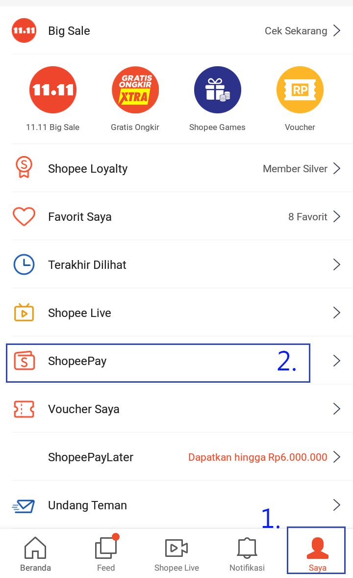 Cara Mudah Top Up Saldo Shopeepay Lewat Jenius Nyikunyit