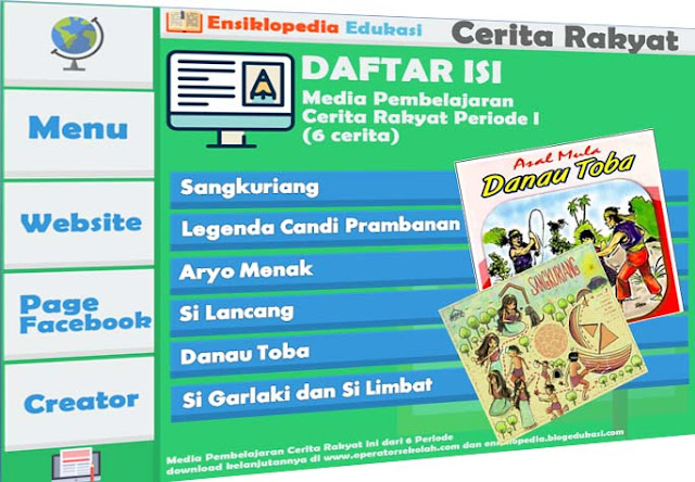 Media Belajar Online Media Pembelajaran Interaktif Kumpulan Cerita Rakyat Berbasis Power Point