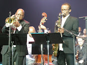 Prince Lengoasa (trumpet) & McCoy Mrubata (sax)