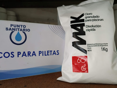 Piscina de Material?. Mak 60/G Cloro PUNTO SANITARIO CORDOBA