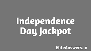 amazon indipendece day jackpot quiz answers available, participate now and win rewards