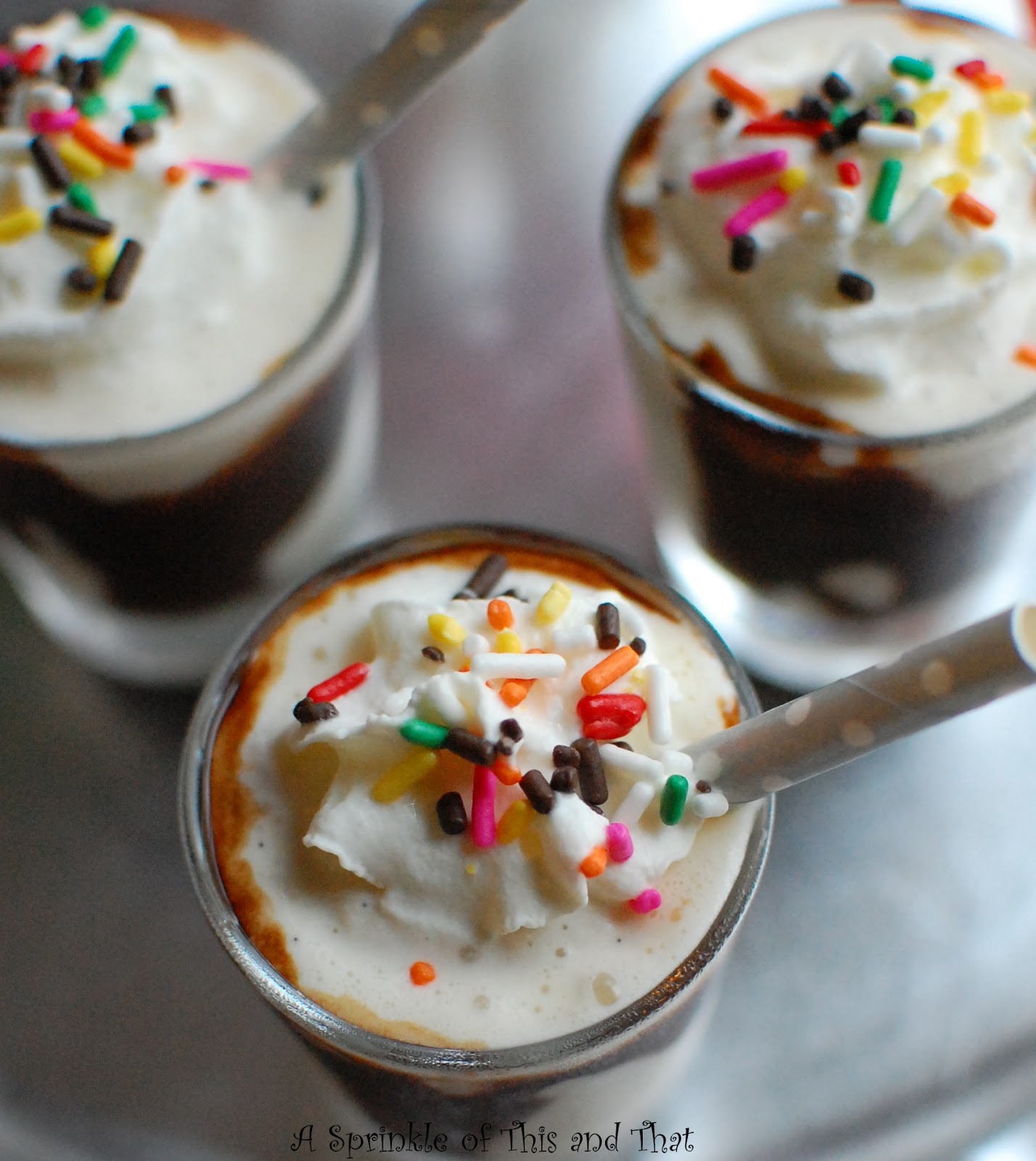 A Sprinkle of This and That Kahlua Shake Shots