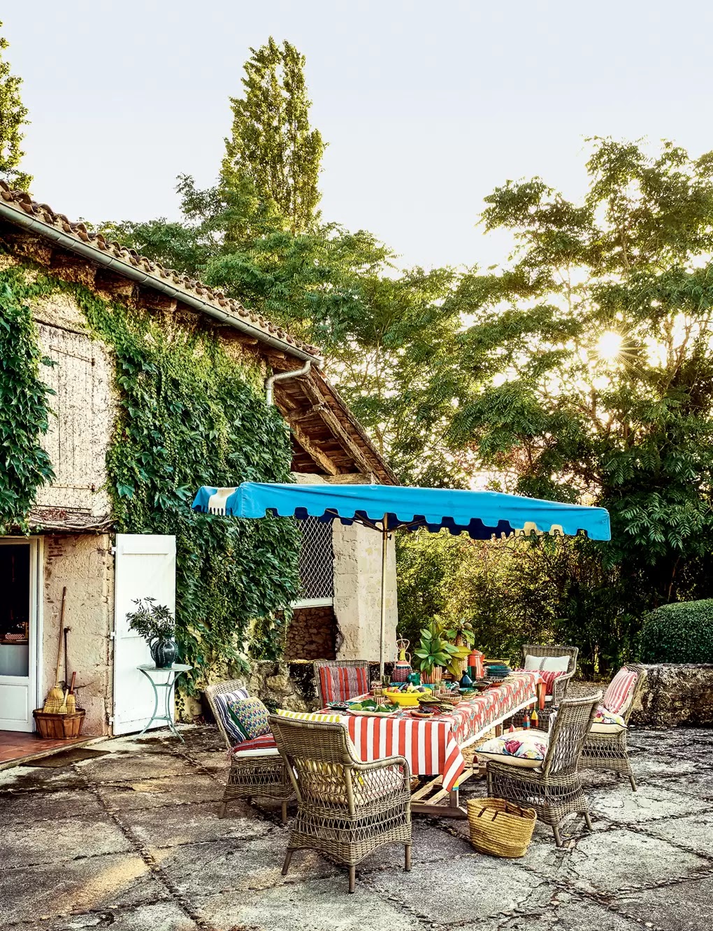 A colorful French cottage