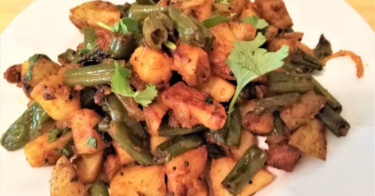 Potato and french beans stir fry/Poriyal/Roasted