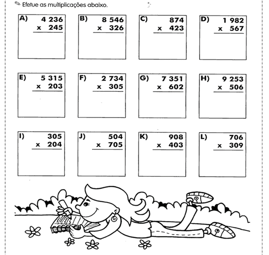 Atividade De Matematica Ano Multiplica O Edulearn