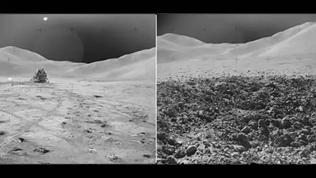  ¿Las imágenes de la luna de la NASA con el mismo fondo prueban que los aterrizajes de Apolo son FALSOS?