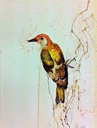 watercolor ink birds teen loose bird am