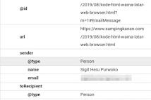 Kode html markup email 