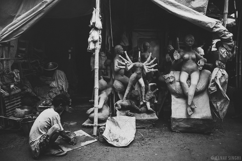 Shubho Mahalaya Street Photography Kumartuli Kolkata