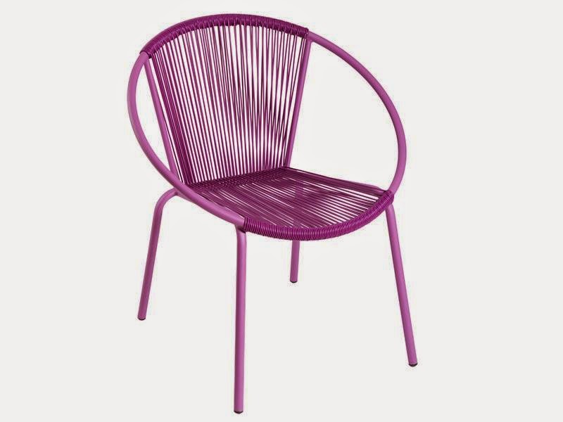 Silla de terraza en color morado