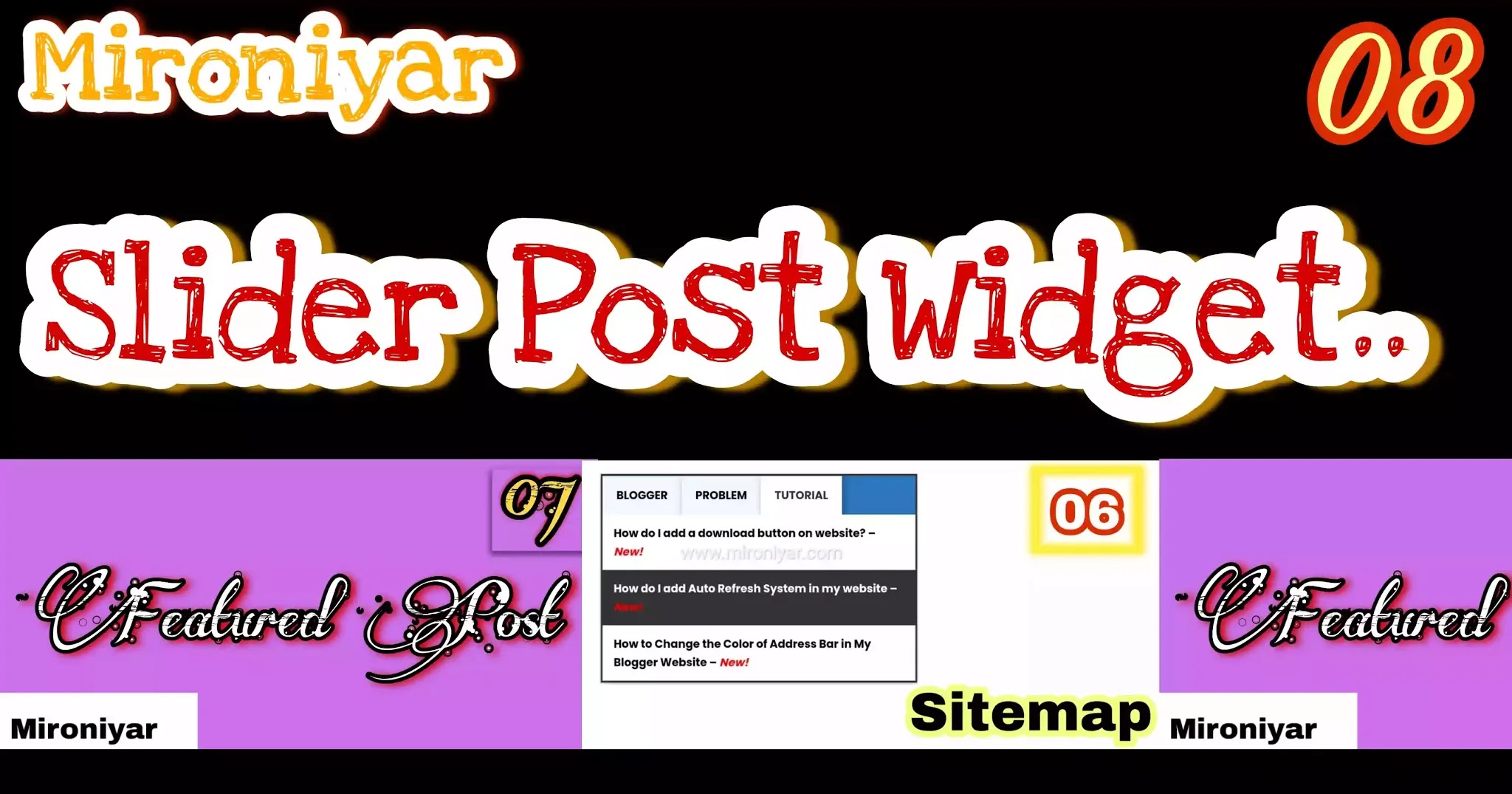 Add Automatic Slider Post Widget For Blogger Website Add Automatic Slider Post Widget For Blogger Website