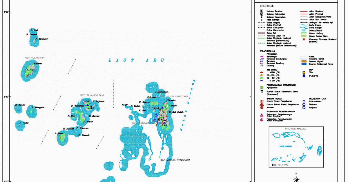 Peta Kota: Peta Kota Tual