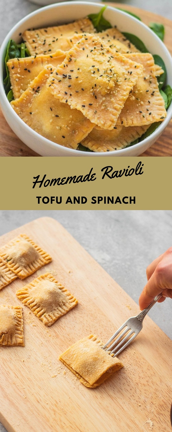 Homemade Ravioli With Tofu And Spinach Homemade Ravioli With Tofu And Spinach