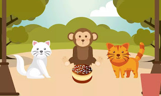 Two Cats and Monkey / Bread Dividing by a Cunning Monkey