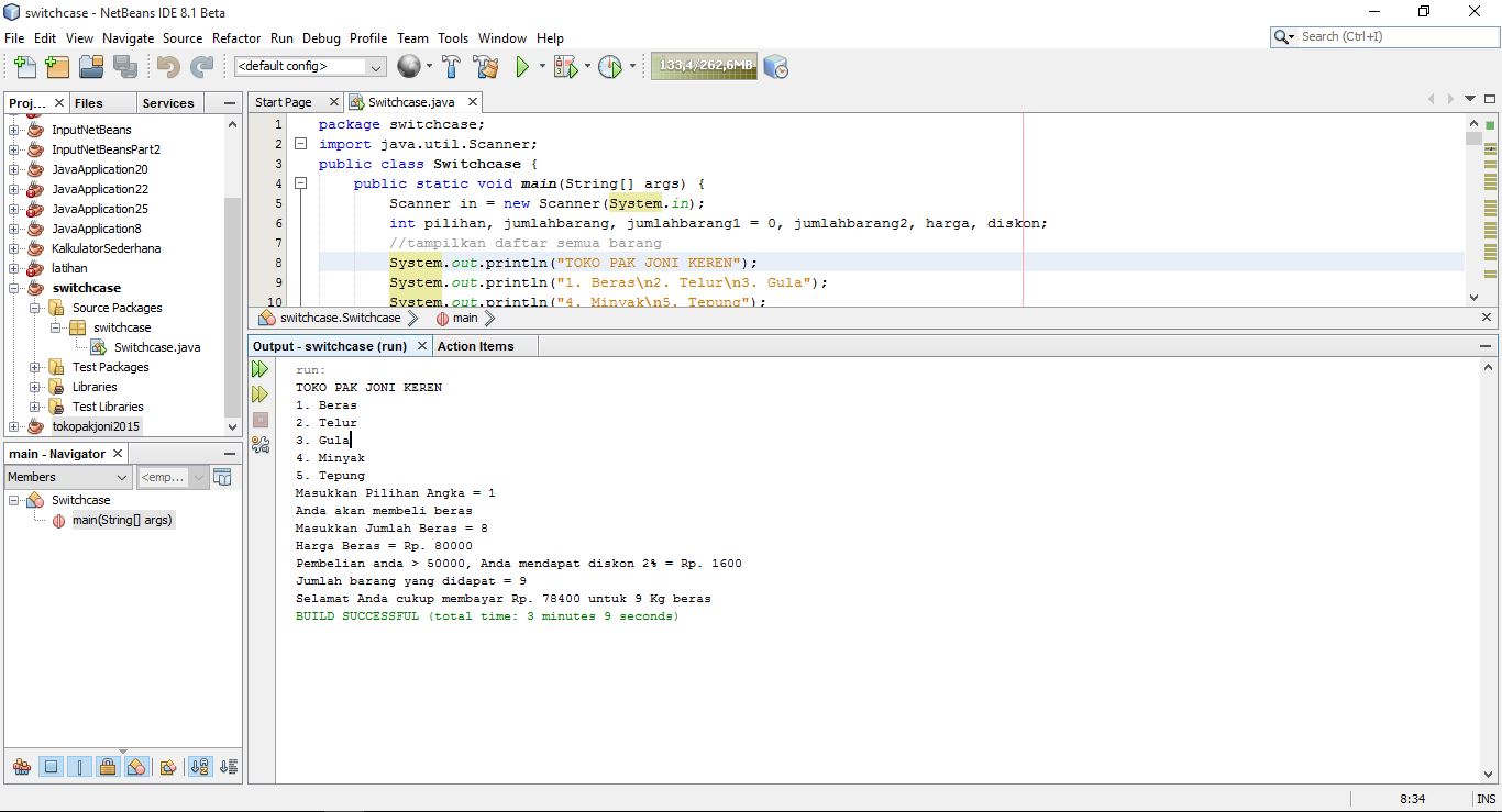 Menggunakan Switch Case pada Java dengan NetBeans - DOLPMAN