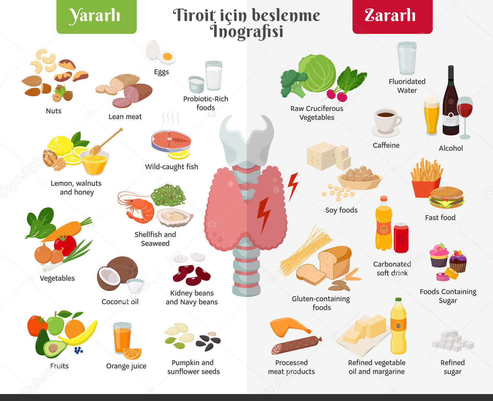 Tiroit Hastaları için Hangi Besinler Zararlı Hangileri Yararlı?