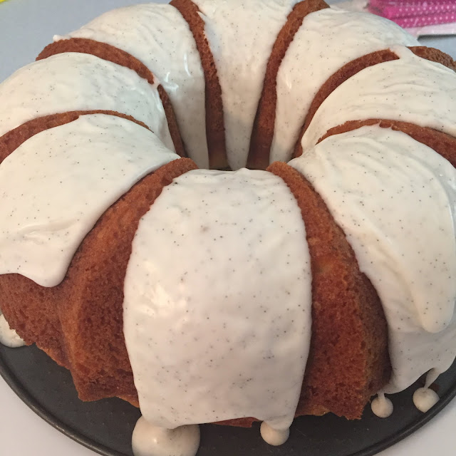 LIFE is better in PINK Vanilla Bean Bundt Cake