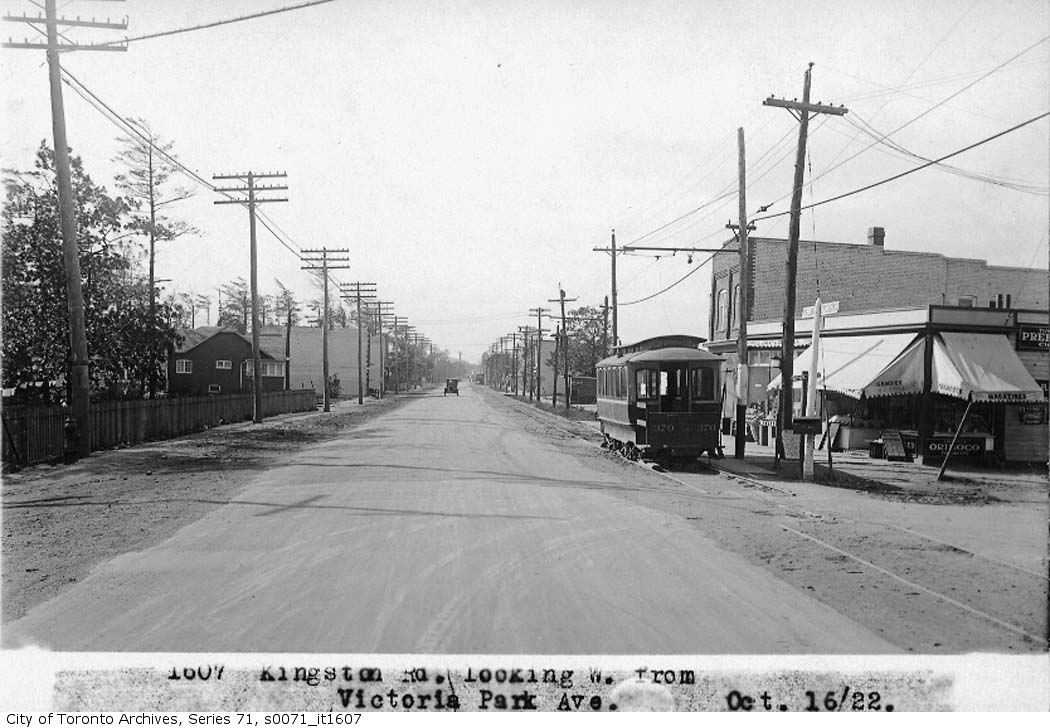 lost toronto Kingston Road and Victoria Park/Then and Now