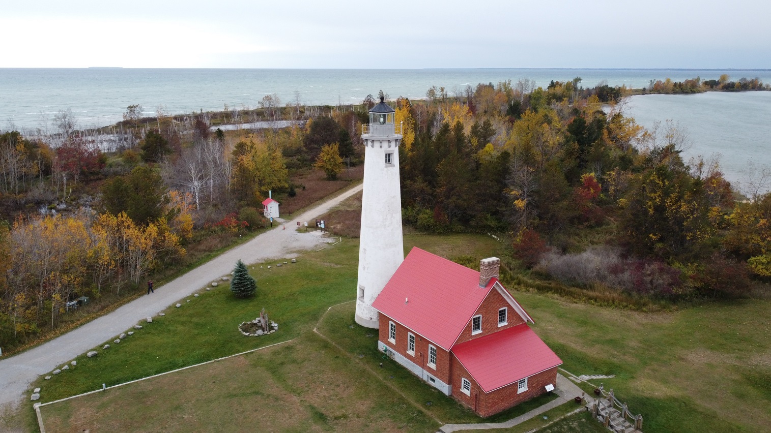 Michigan Exposures The Tawas Lighthouse from the Air