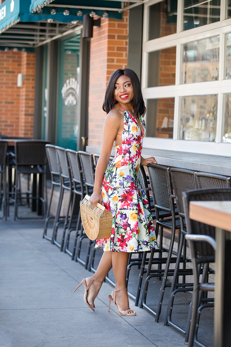 How To Style Spring Floral Dress - Jadore-Fashion