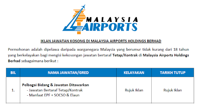 malaysia airports jobs