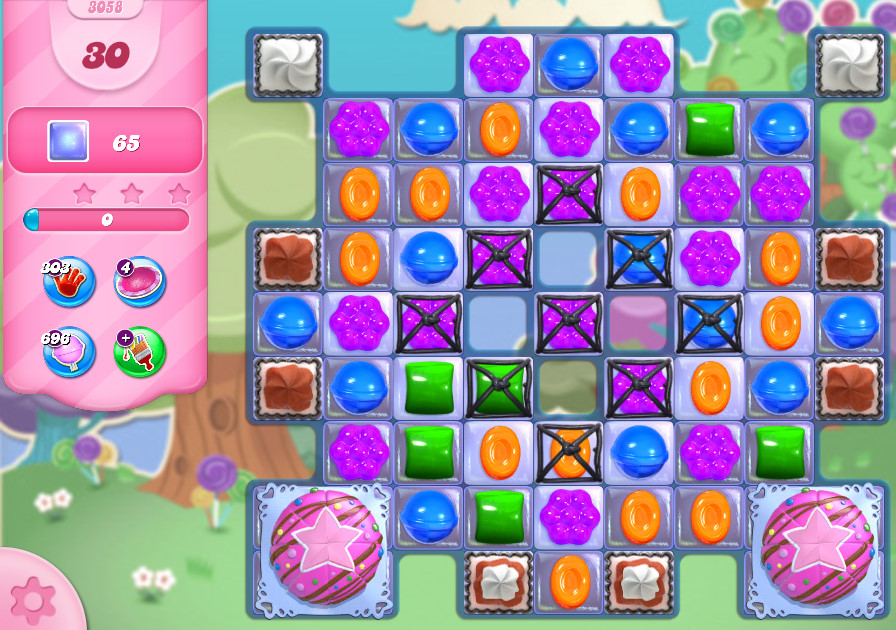 Candy Crush Saga level 3058 Candy Crush Saga level 3058
