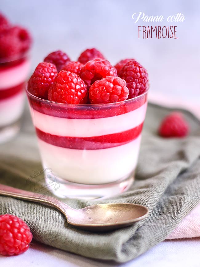 Panna cotta aux framboises dessert-rafraichissant-ete