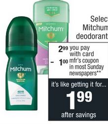 Mitchum Deodorant CVS Coupon Deal $0.99 | CVS Couponers