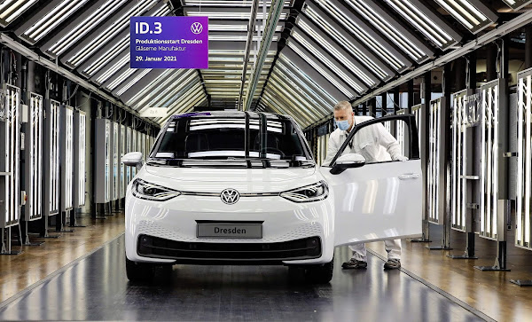 Volkswagen ID.3 começa a ser produzido também em Dresden, Alemanha