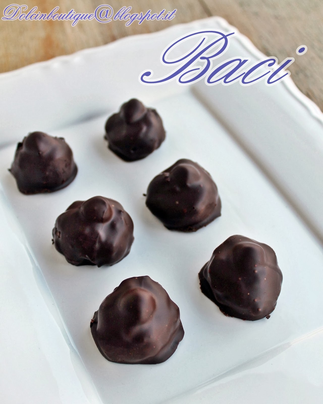 baci homemade nocciole e cioccolato