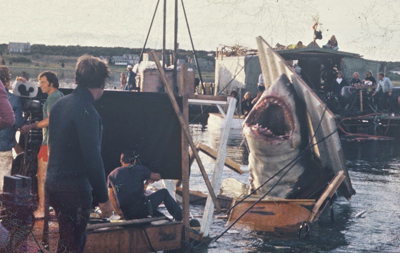 jaws boat death scene rare color photos from the filming of jaws on katama bay jaws boat death scene rare color photos from the filming of jaws on katama bay