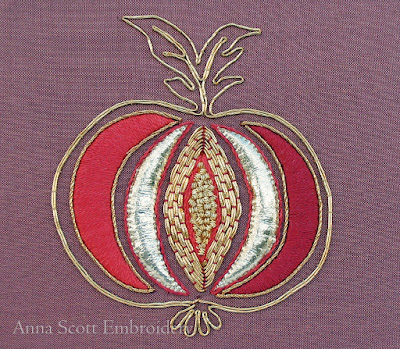 "Apple Glory" Goldwork kit by Anna Scott