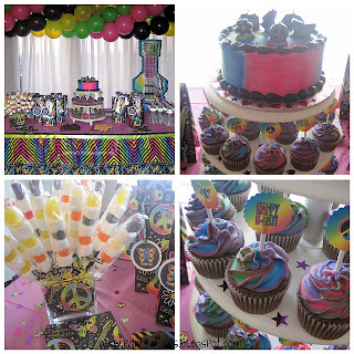 10th Birthday Party Ideas on Lovely Customer Parties   Neon Doodle Party