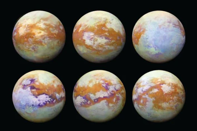 Yeni hesaplamalar Titan'ın en büyük denizi Kraken Mare'nin metan, etan ve nitrojenin soğuk bir karışımı olan etkileyici derinliklerini gösteriyor.