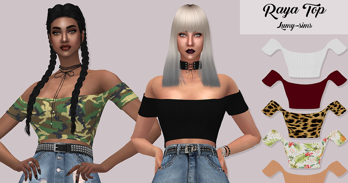 Sims 4 CC's - The Best: Raya Top by Lumy Sims