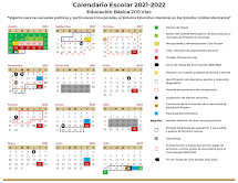 CALENDARIO ESCOLAR 2021-2022