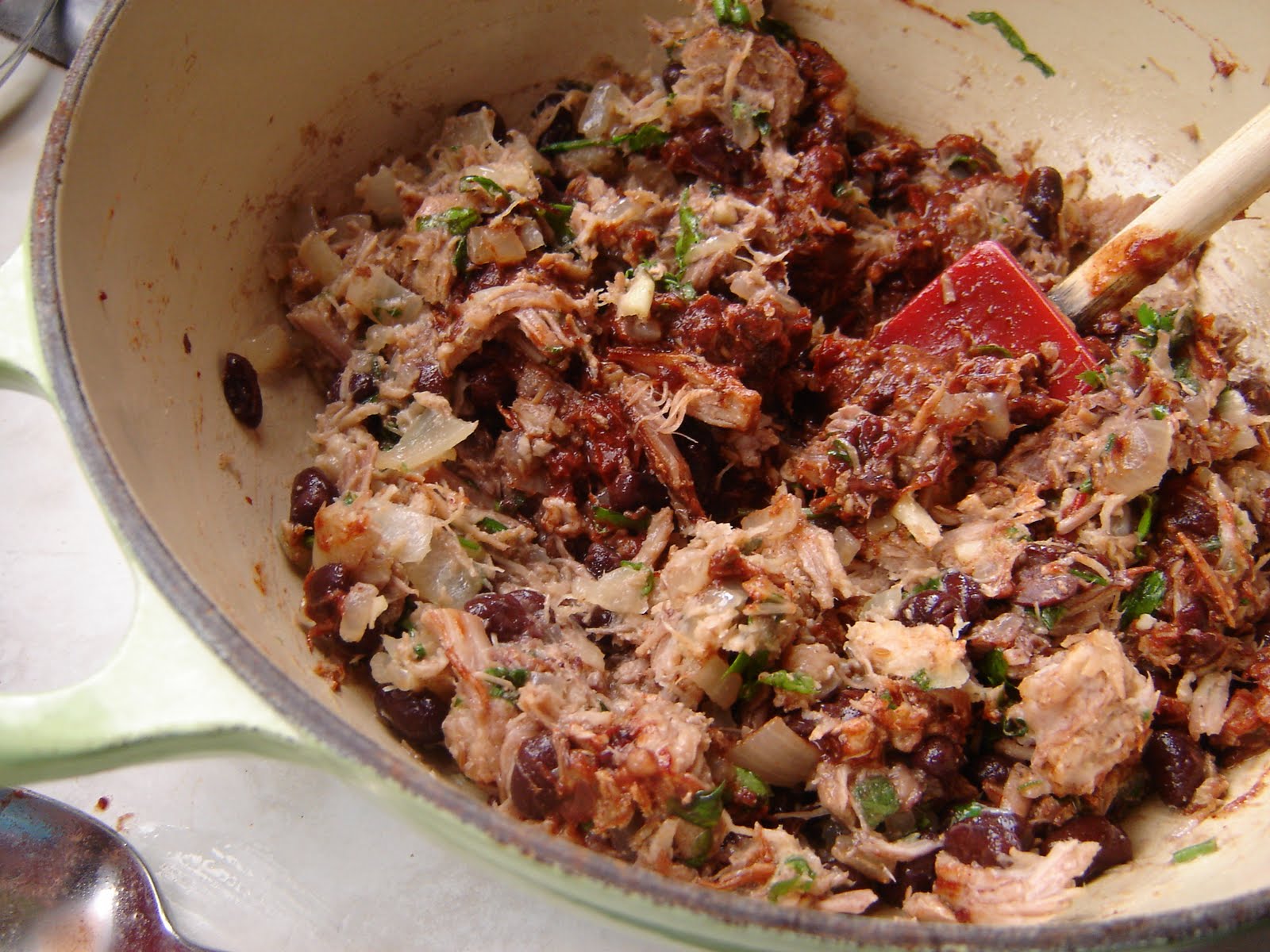 Honey From Rock Spicy Carnitas and Black Bean Tamales