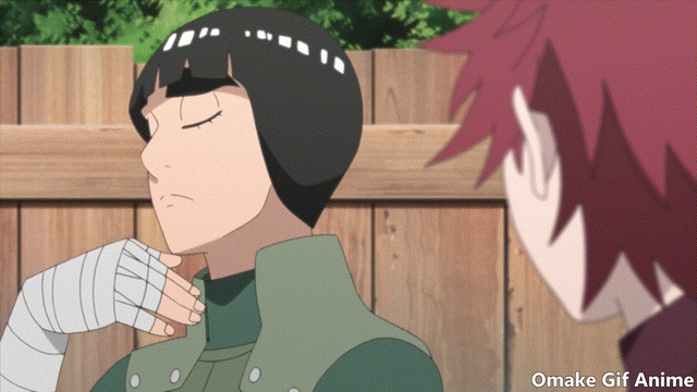 Joeschmo's Gears and Grounds: Omake Gif Anime - Naruto Shippuuden - Episode  497 - Rock Lee Awesome