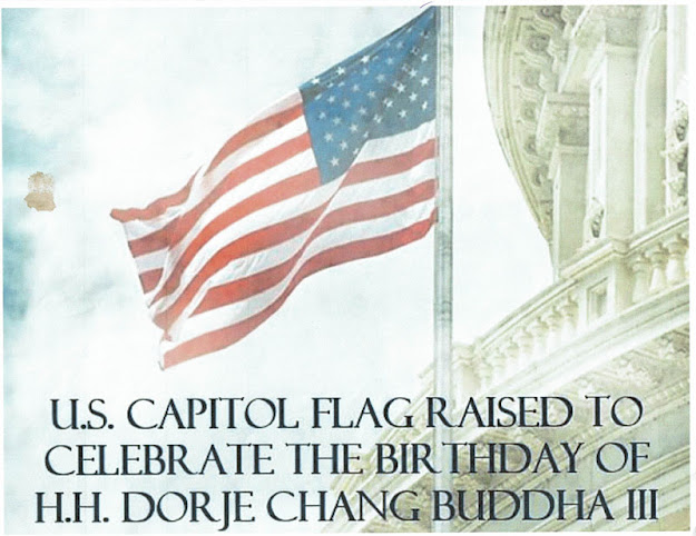 美國國會升旗慶祝H.H.第三世多杰羌佛佛誕