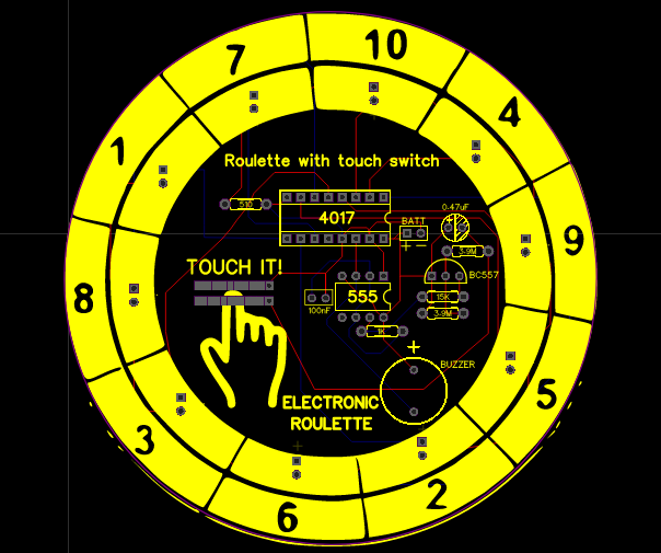 Random number generator with LEDs / Roulette Simple Projects