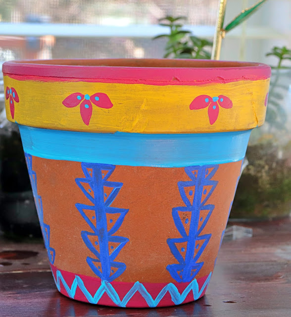 clay pot painting