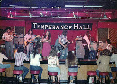The Arrow Lounge with the band Temperance Hall on stage