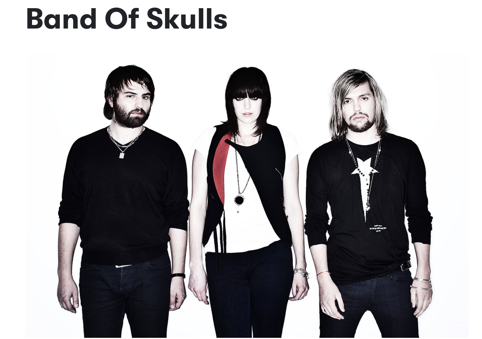 Entre Riffs y Arpegios BAND OF SKULLS. Biografía y Discografía.