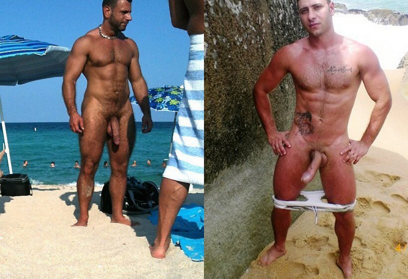 Homens Pelados - Praia de Nudismo - Ditadura G