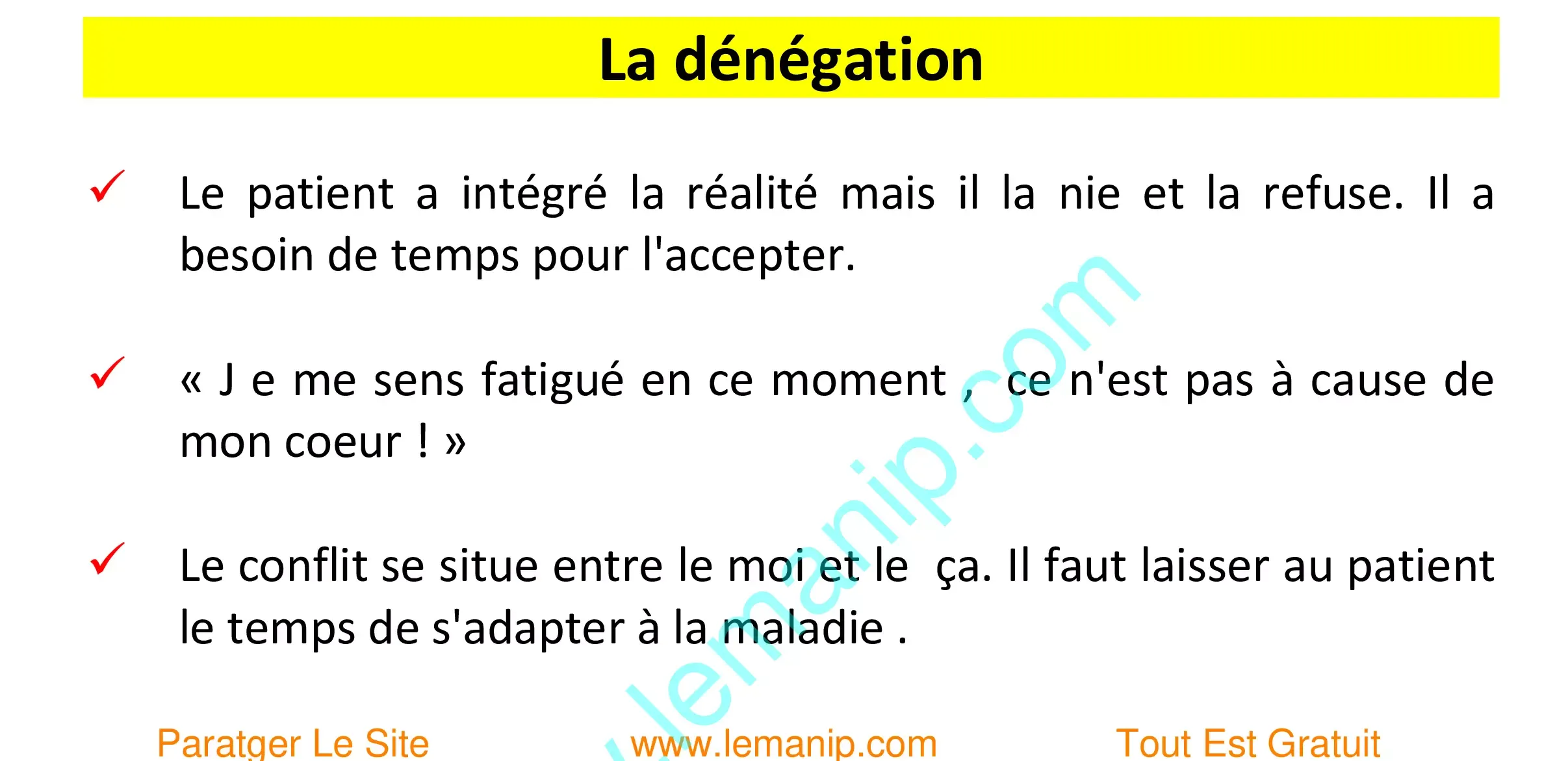 La Dénégation