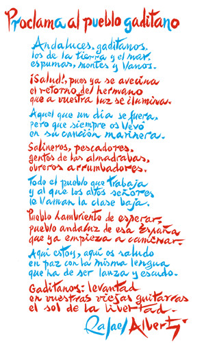 Proclama al pueblo gaditano de Rafael Alberti