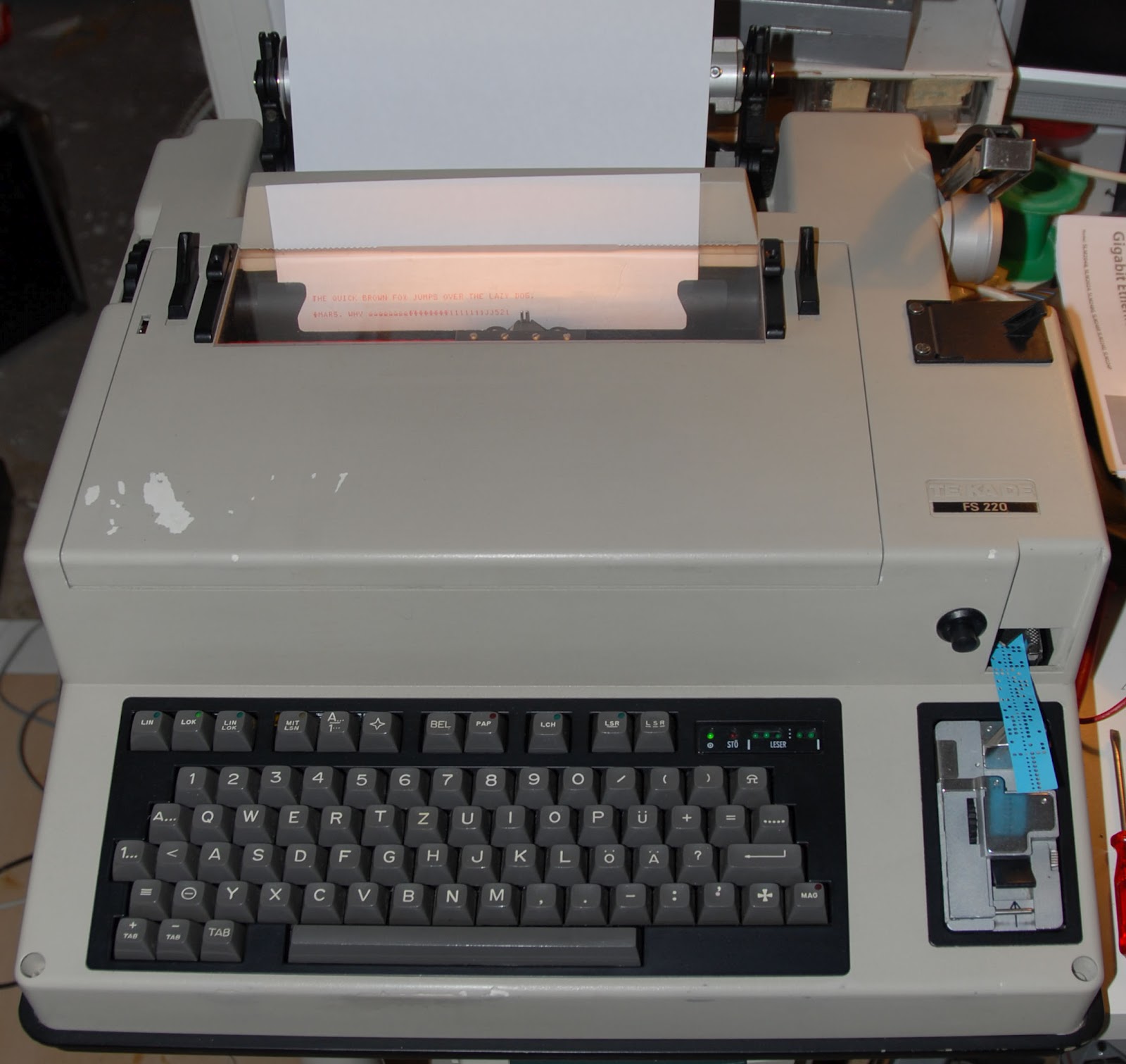 Operation Blinkenlights Console printer/keyboard